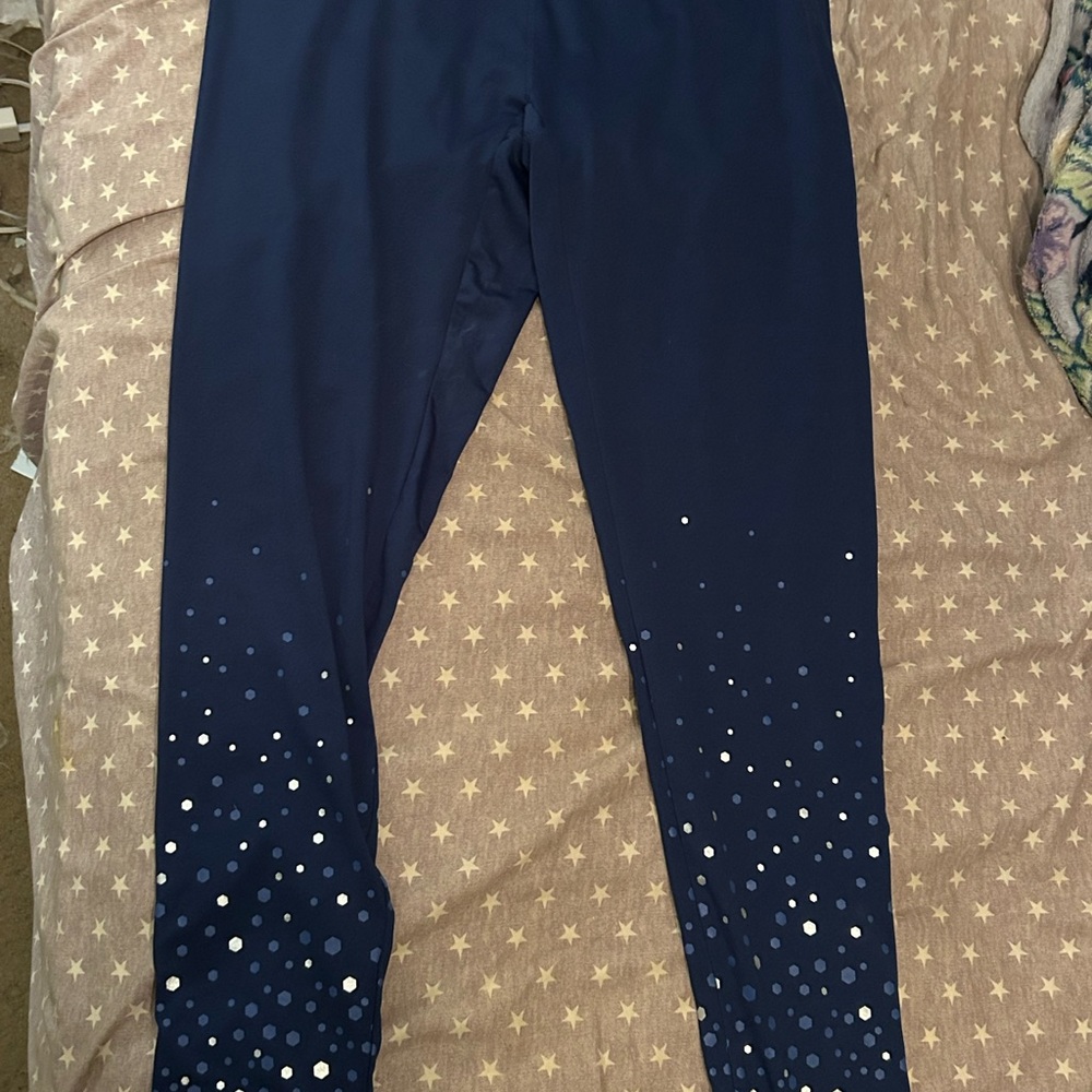 Jockey Kids Dark Blue Leggings with White Dots